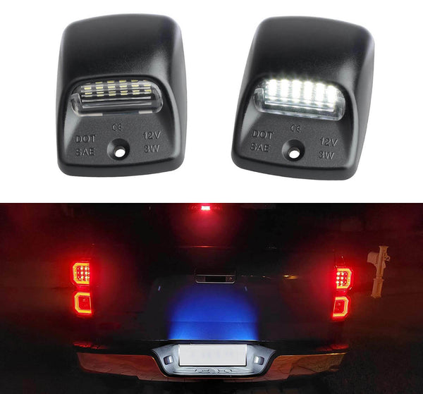 White LED Tag License Plate Light Bulbs Assembly Kit